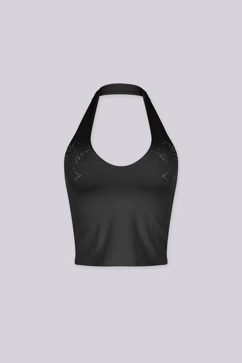 Discoketa Cross Halter Top