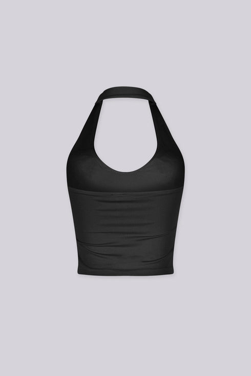 Discoketa Cross Halter Top