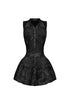 Cecilia Mineral Washed Corset Bubble Mini Dress