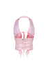 Flora Floral Lace Halter Crop Top
