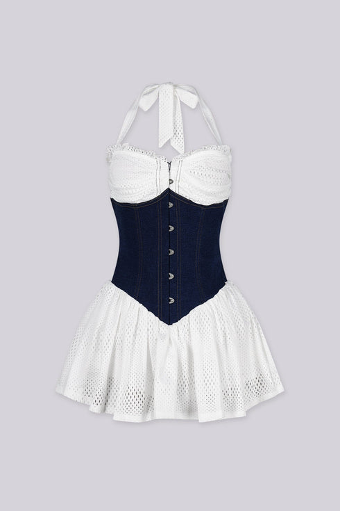 Amereta Corset Halter Mini Dress