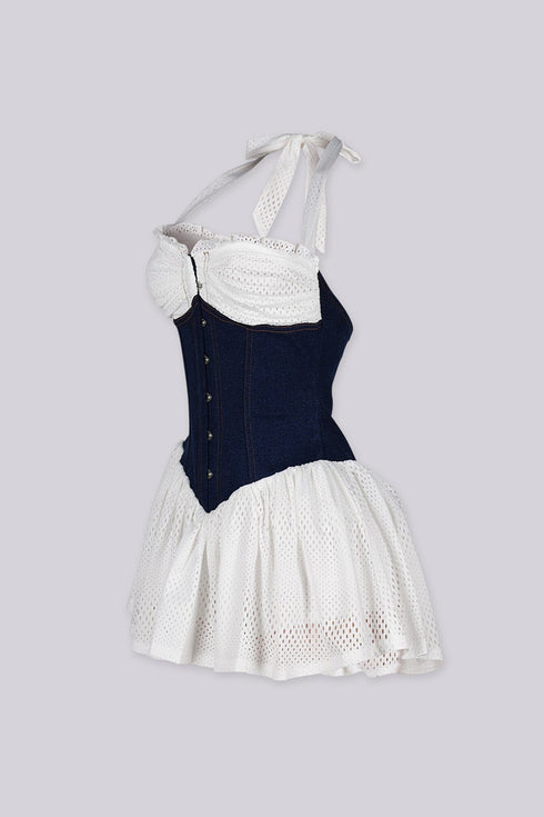 Amereta Corset Halter Mini Dress