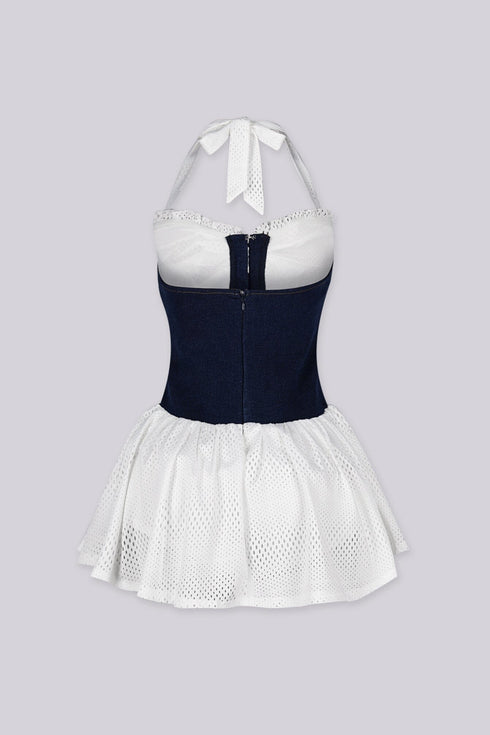 Amereta Corset Halter Mini Dress
