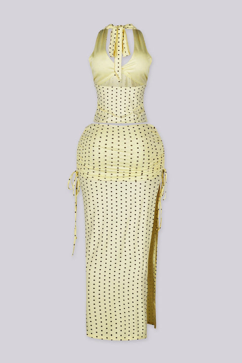 Limonetta Halter Top & Maxi Skirt SET