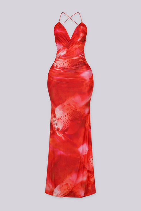 Inferna Halter Maxi Dress