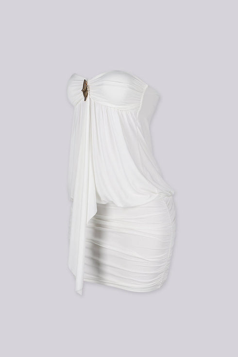 Blackhole Drape Mini Dress