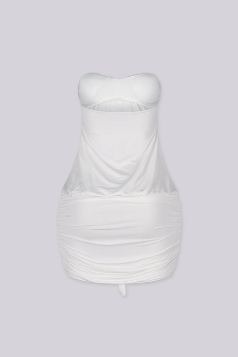 Blackhole Drape Mini Dress