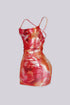 Sunset Melt X-Back Mini Dress