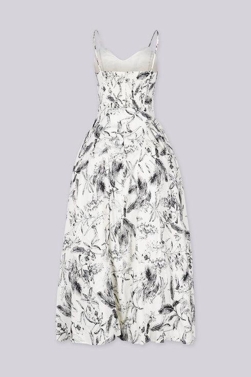 Misty Sand Midi Dress