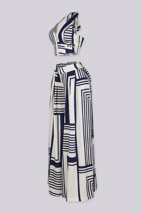 Sailor Maze Halter Top & Pants SET