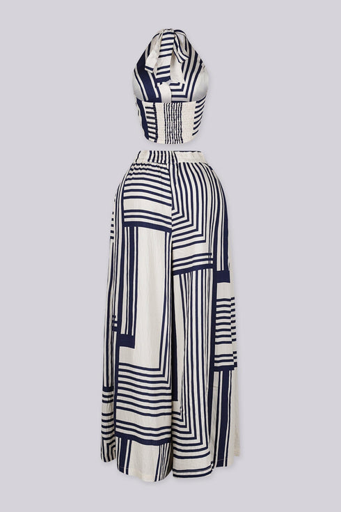 Sailor Maze Halter Top & Pants SET
