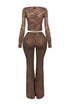 Everly Lace Top & Wide Pants SET