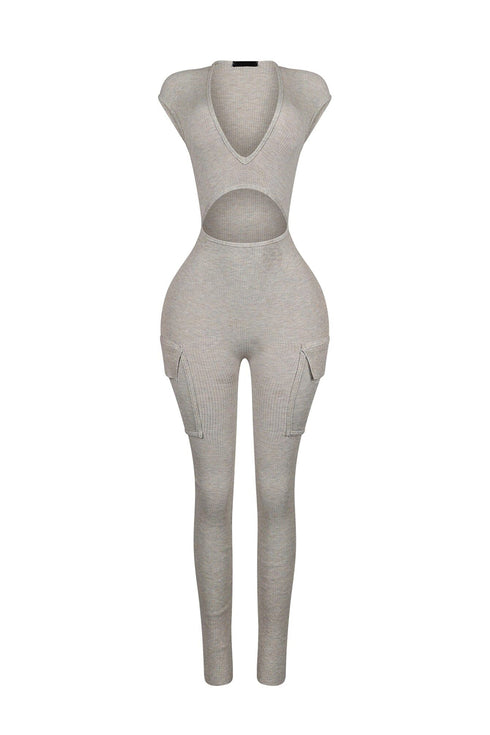 Alara Waist Cutout Pocket Jumpsuit