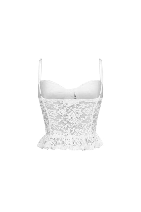 Lace Whisper Hook & Eye Bralette Top
