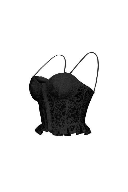 Lace Whisper Hook & Eye Bralette Top