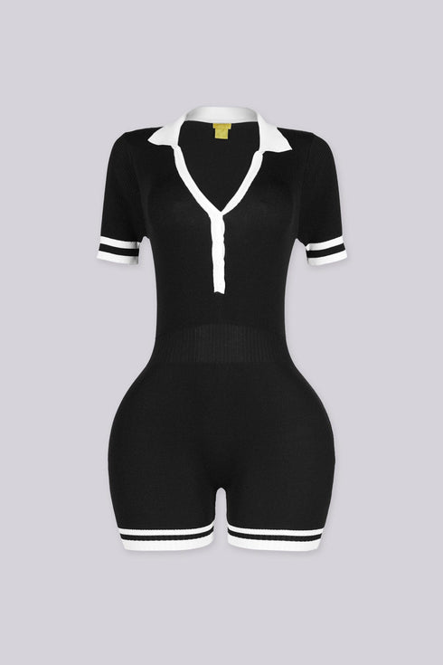 Amie Polo Knit Romper