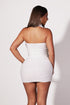 Velia Scarf Ruched Mini Dress