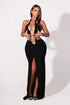 Nexus Halter O Ring Maxi Dress