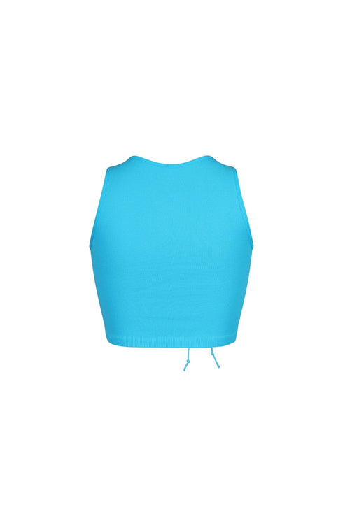 Vogue Lace Up Cutout Crop Top