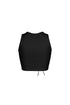 Vogue Lace Up Cutout Crop Top