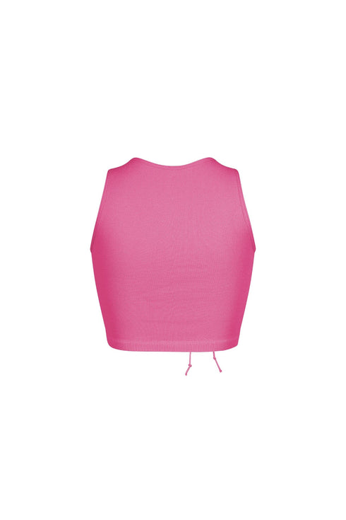 Vogue Lace Up Cutout Crop Top