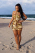 Liona Draped Halter Mini Dress