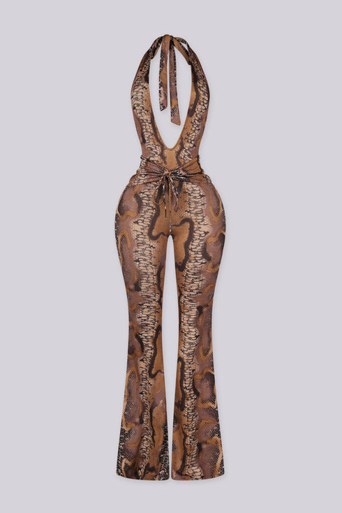 Hino Serpent Halter Jumpsuit