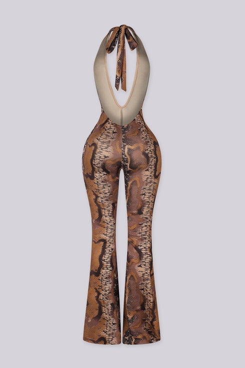 Hino Serpent Halter Jumpsuit
