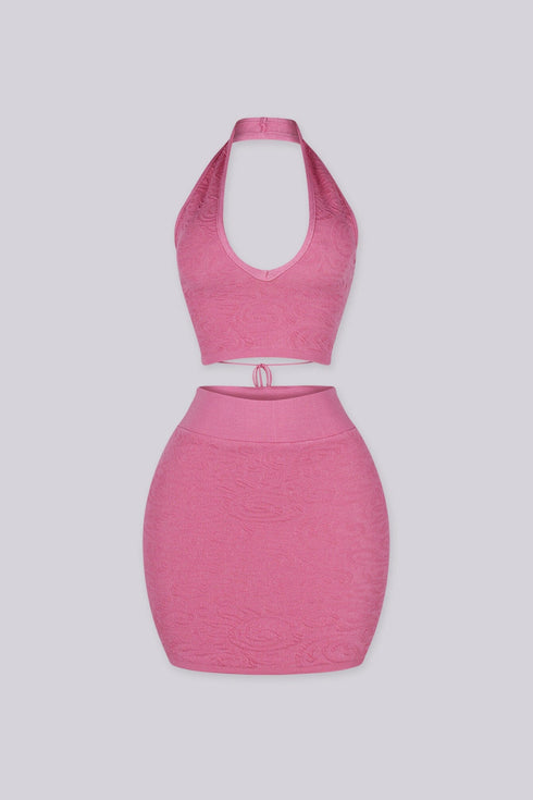 Fiera Heat Knit Top & Skirt SET