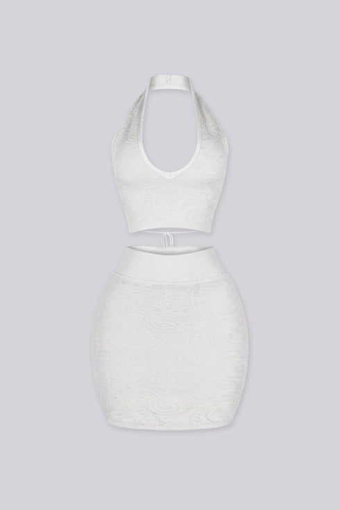 Fiera Heat Knit Top & Skirt SET