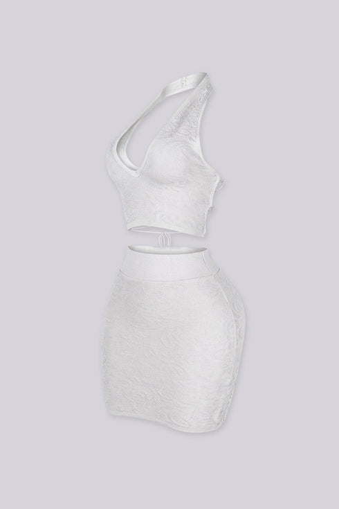 Fiera Heat Knit Top & Skirt SET