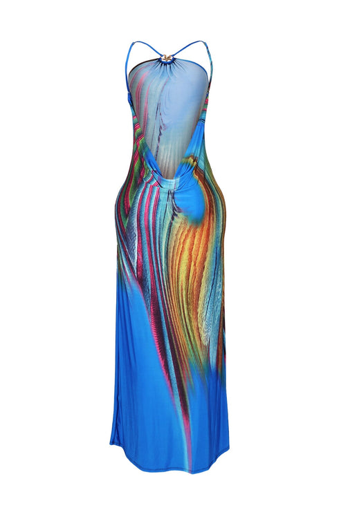 Murmur Starfish Detail Print Maxi Dress