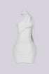 Velia Scarf Ruched Mini Dress