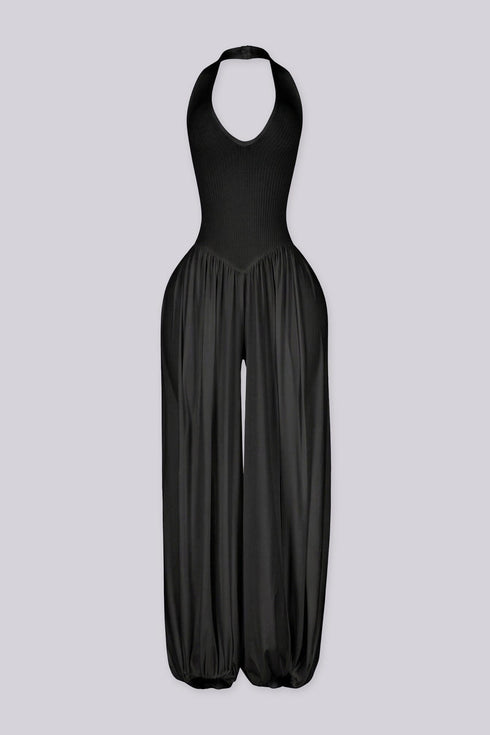 Biora Balloon Halter Jumpsuit