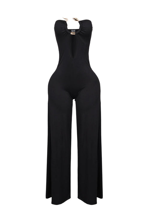 Charmer Strapless Snake Jumpsuit