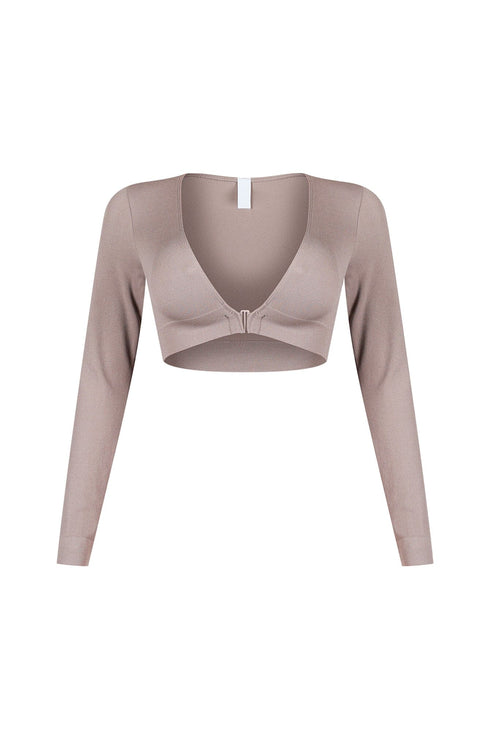 Clean V Neck Long Sleeve Top