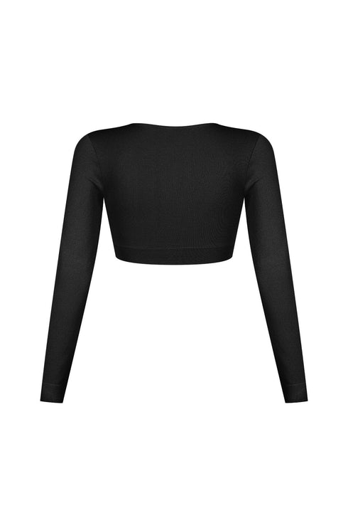 Clean V Neck Long Sleeve Top
