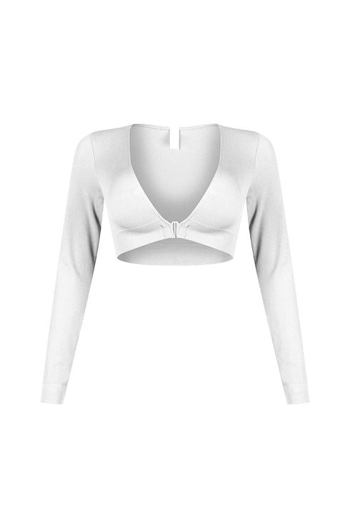 Clean V Neck Long Sleeve Top