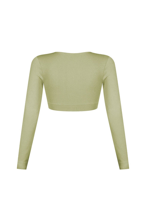 Clean V Neck Long Sleeve Top