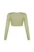 Clean V Neck Long Sleeve Top