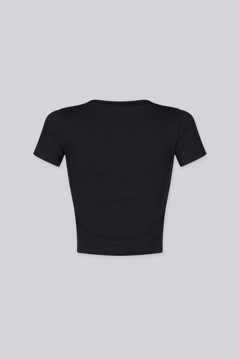 No Flirt Just Hot Crop Tee