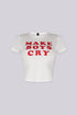 Make Boys Cry Crop Tee