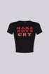 Make Boys Cry Crop Tee