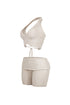 Backfire Ribbed Knit Halter Top & Shorts SET