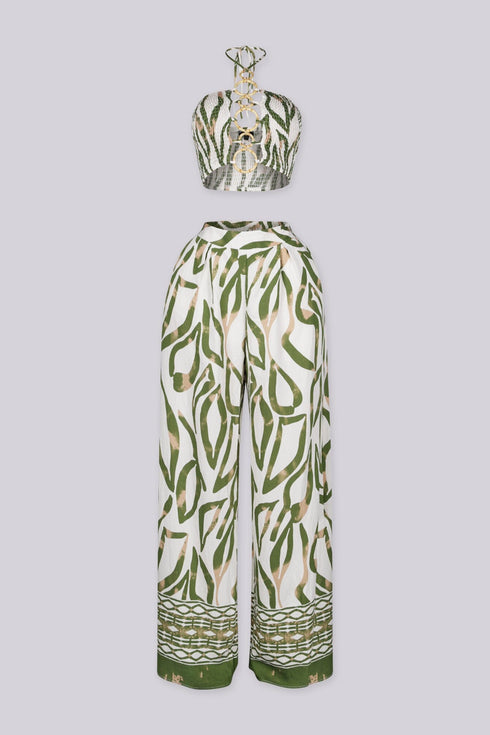 Avara Bamboo Crop Top & Pant SET