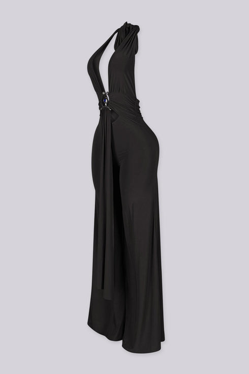 Lunaris Ring Halter Jumpsuit