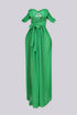 Green Corset Maxi Dress