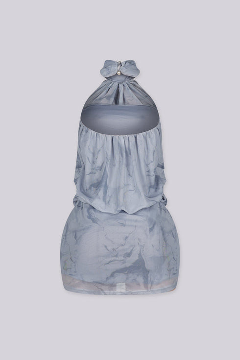 Cloud Nine Cowl Mini Dress