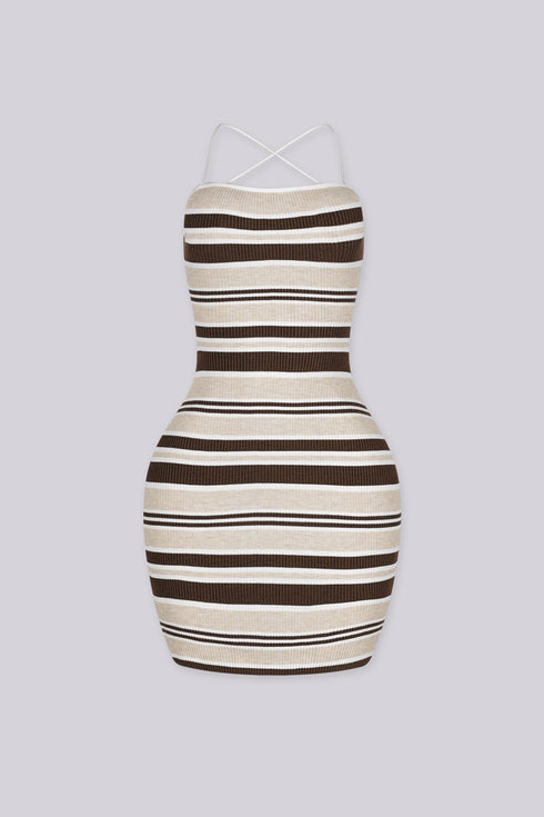 Edge Striped Mini Dress