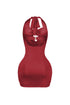 Satinelle Halter Slinky Bra Top Mini Dress